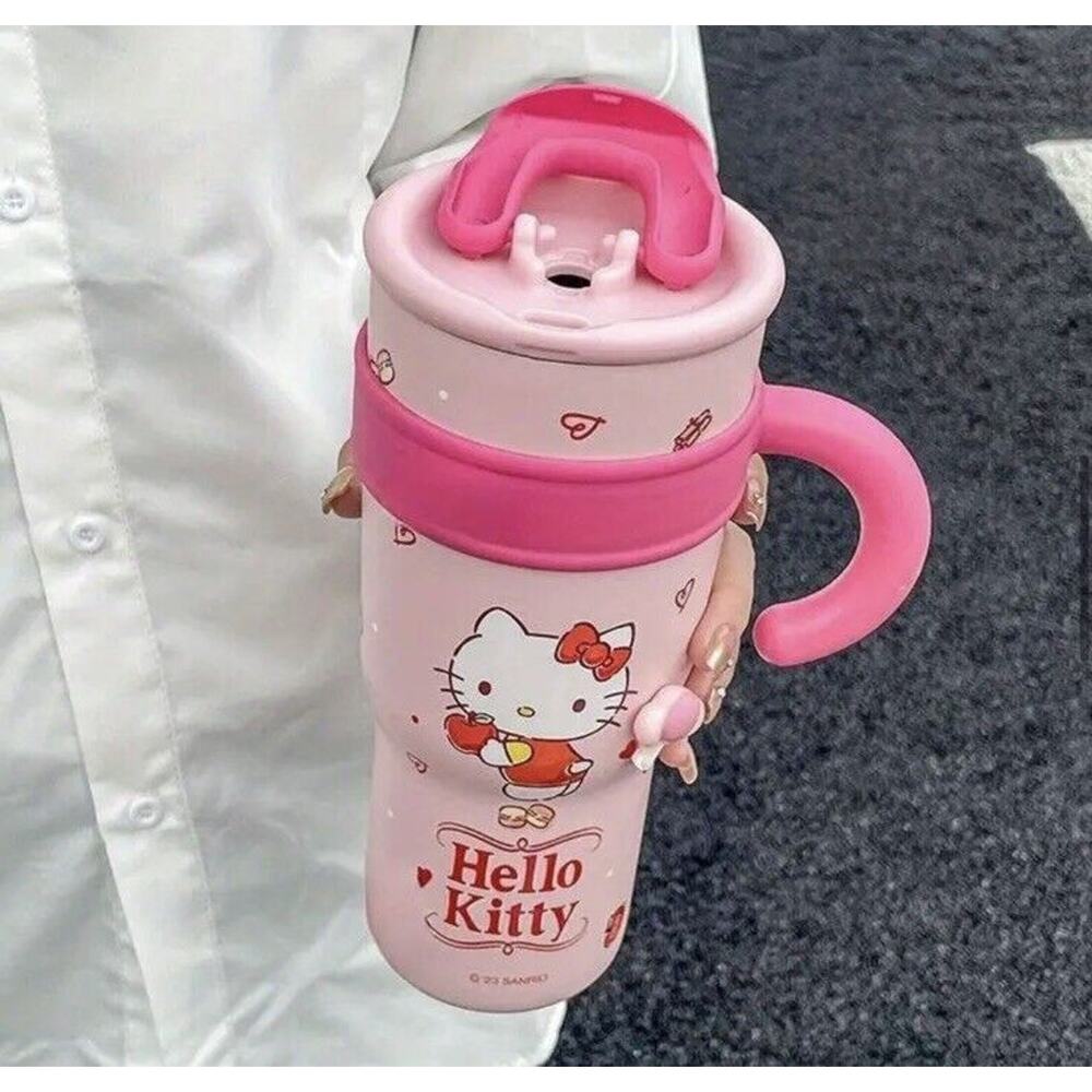 🔥Hello Kitty Insulated Water Bottle Cute Water Cup Large Capacity BNIB🔥